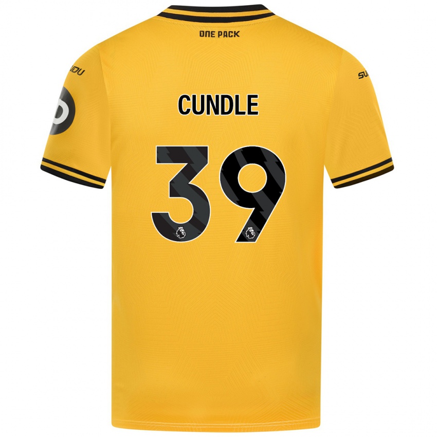 Niño Camiseta Luke Cundle #39 Amarillo 1ª Equipación 2024/25 La Camisa México