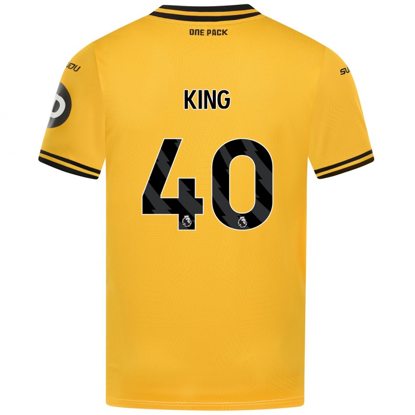 Niño Camiseta Tom King #40 Amarillo 1ª Equipación 2024/25 La Camisa México