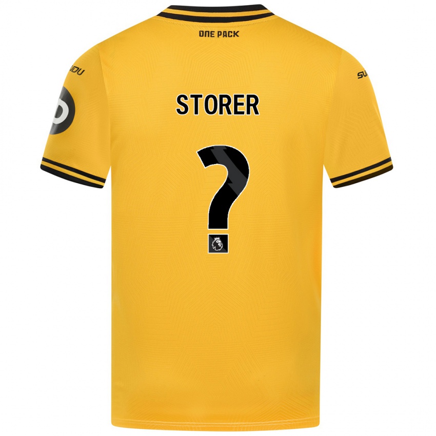 Niño Camiseta James Storer #0 Amarillo 1ª Equipación 2024/25 La Camisa México