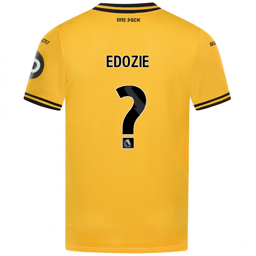 Niño Camiseta Tom Edozie #0 Amarillo 1ª Equipación 2024/25 La Camisa México