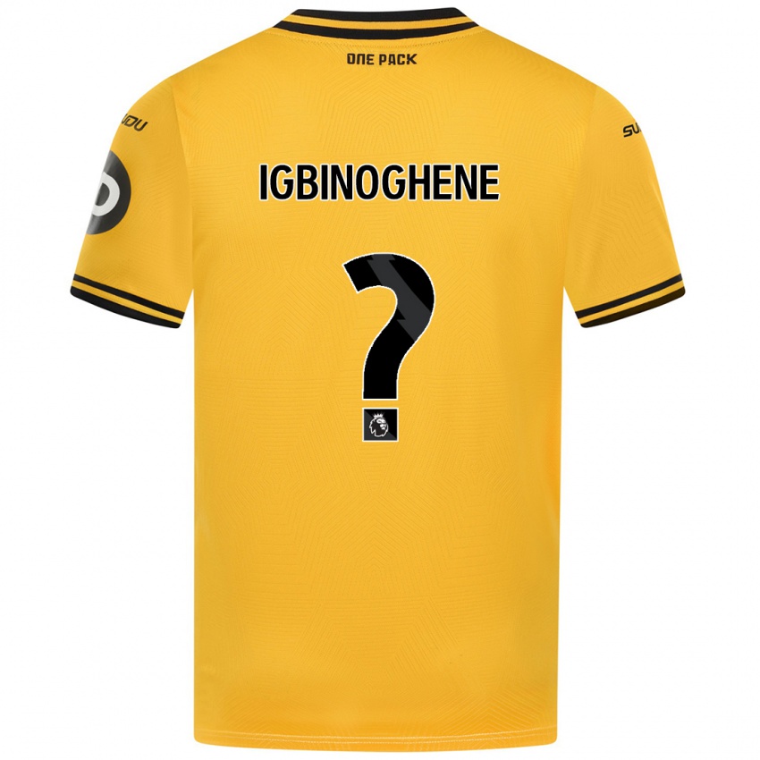 Niño Camiseta Testimony Igbinoghene #0 Amarillo 1ª Equipación 2024/25 La Camisa México