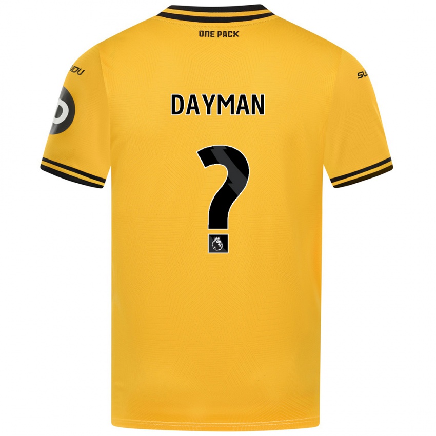 Niño Camiseta Myles Dayman #0 Amarillo 1ª Equipación 2024/25 La Camisa México