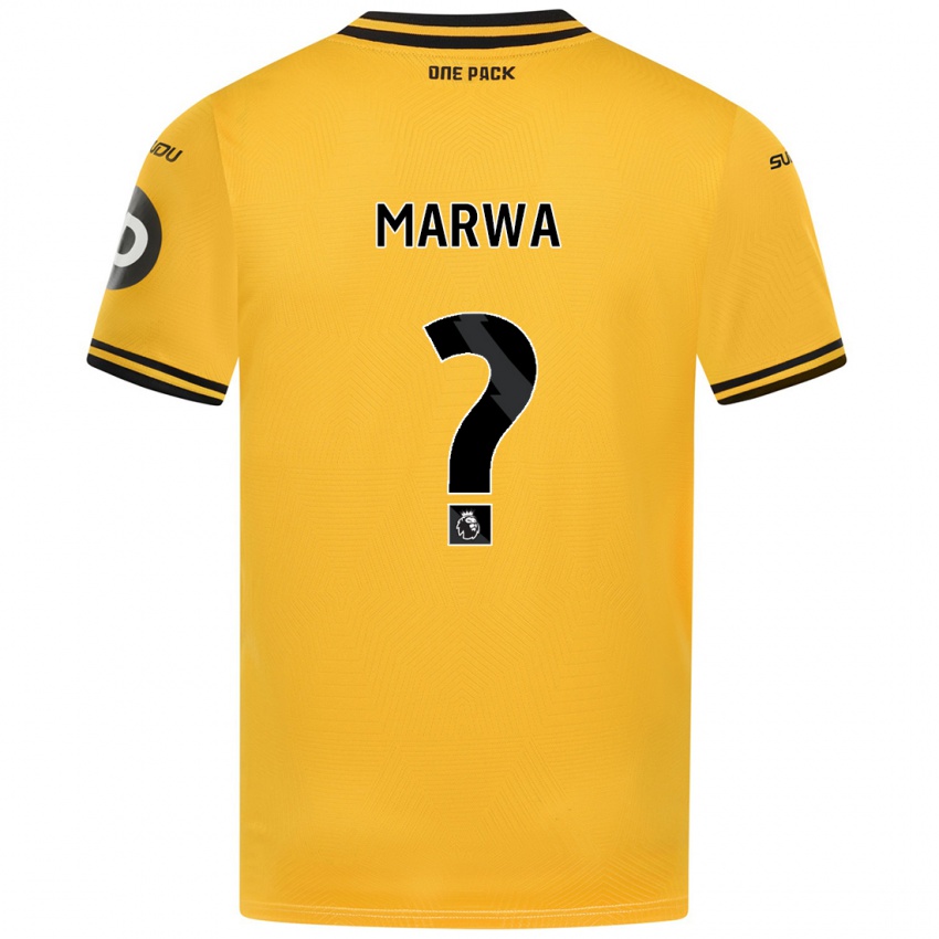 Niño Camiseta Bjørn Marwa #0 Amarillo 1ª Equipación 2024/25 La Camisa México