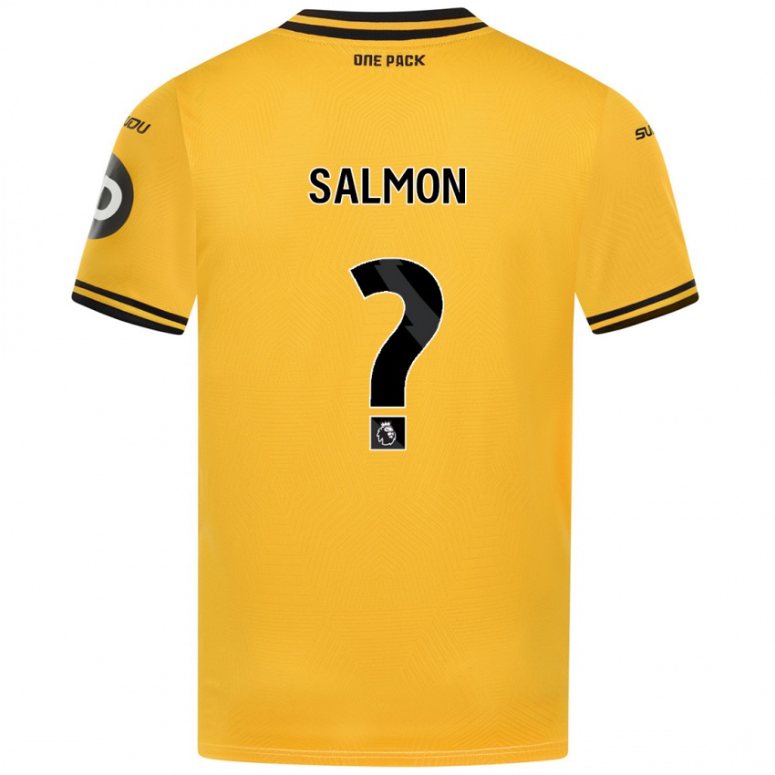 Niño Camiseta Fabian Salmon #0 Amarillo 1ª Equipación 2024/25 La Camisa México