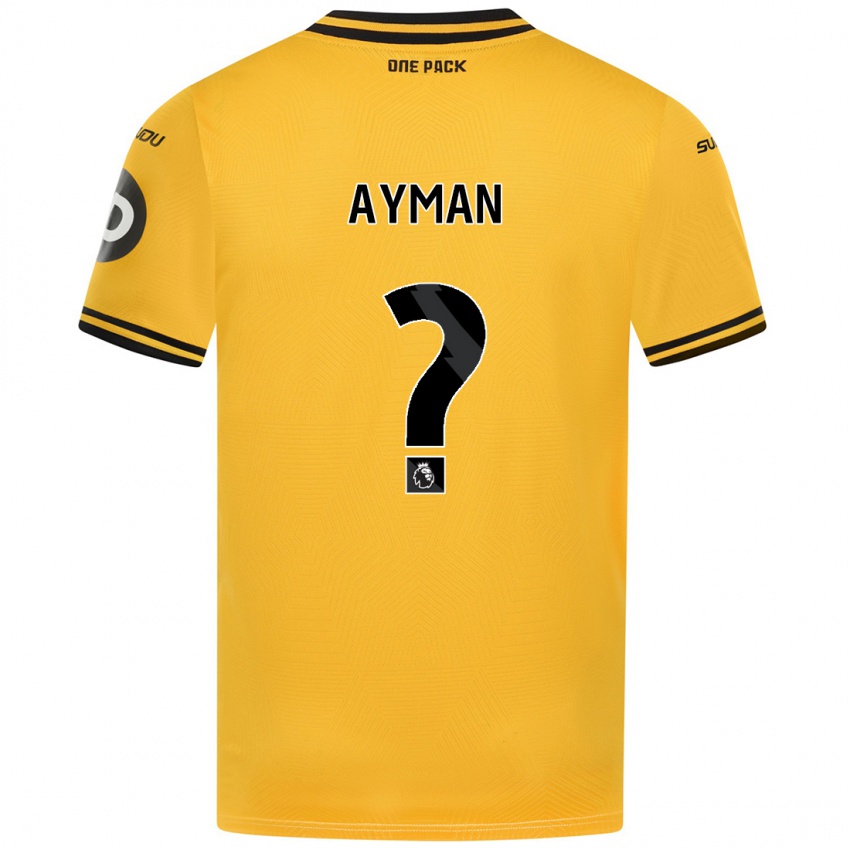 Niño Camiseta Alvin Ayman #0 Amarillo 1ª Equipación 2024/25 La Camisa México