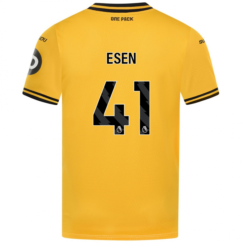 Niño Camiseta Josh Esen #41 Amarillo 1ª Equipación 2024/25 La Camisa México