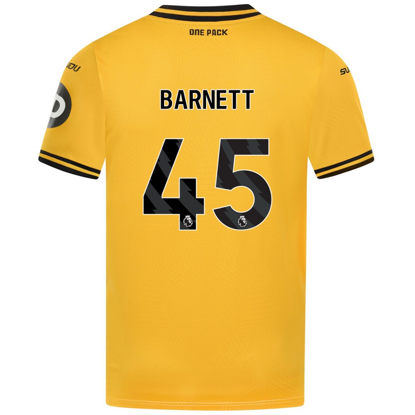 Niño Camiseta Ty Barnett #45 Amarillo 1ª Equipación 2024/25 La Camisa México