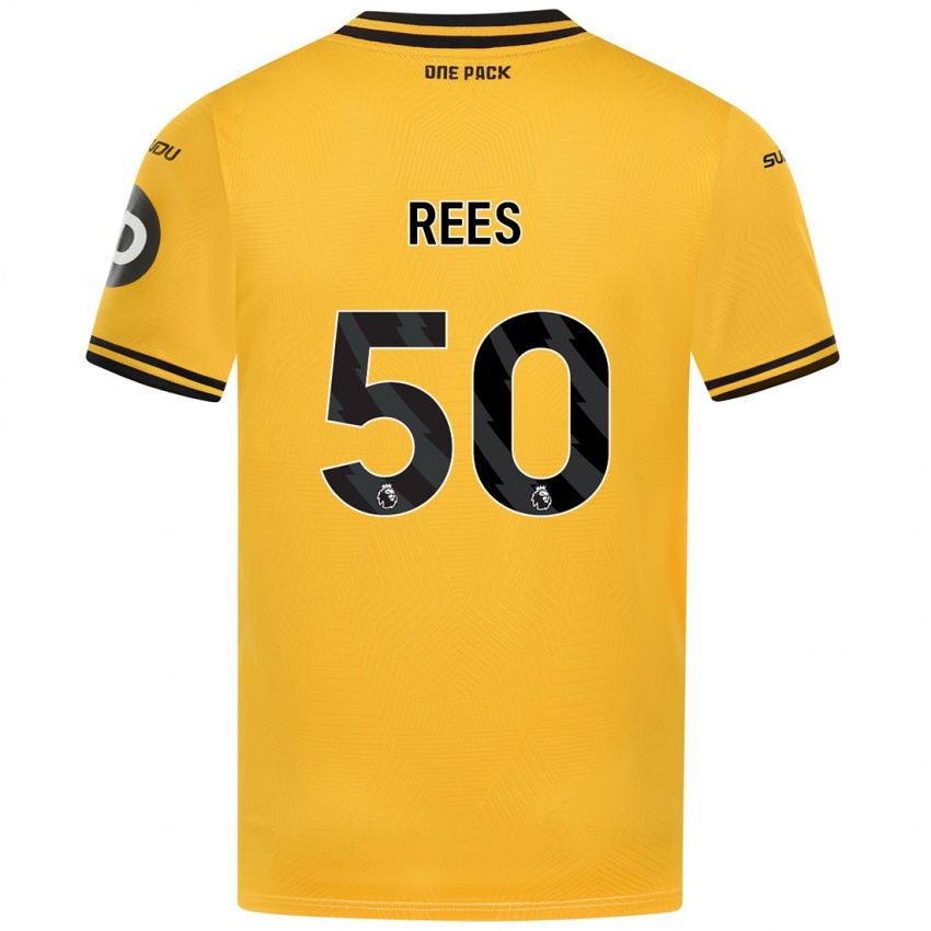 Niño Camiseta Mason Rees #50 Amarillo 1ª Equipación 2024/25 La Camisa México