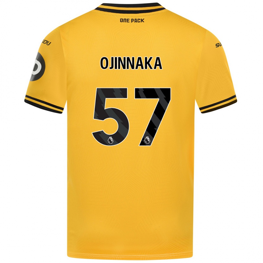 Niño Camiseta Temple Ojinnaka #57 Amarillo 1ª Equipación 2024/25 La Camisa México