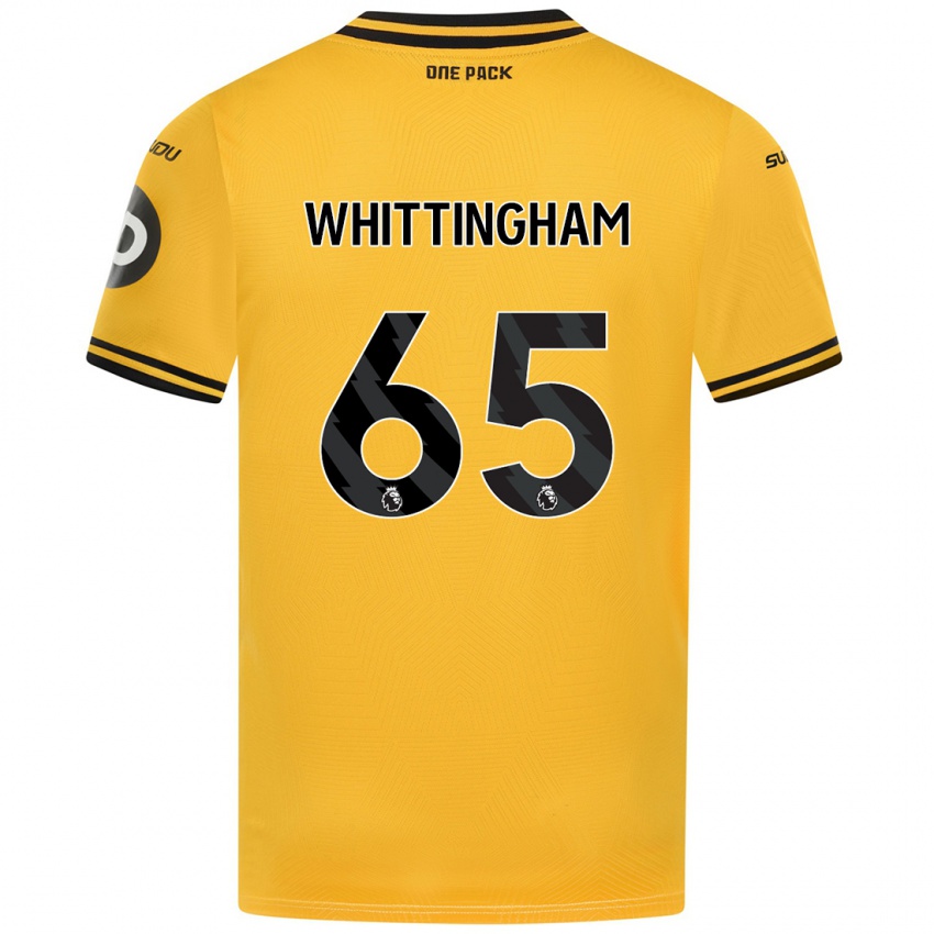 Niño Camiseta Matthew Whittingham #65 Amarillo 1ª Equipación 2024/25 La Camisa México