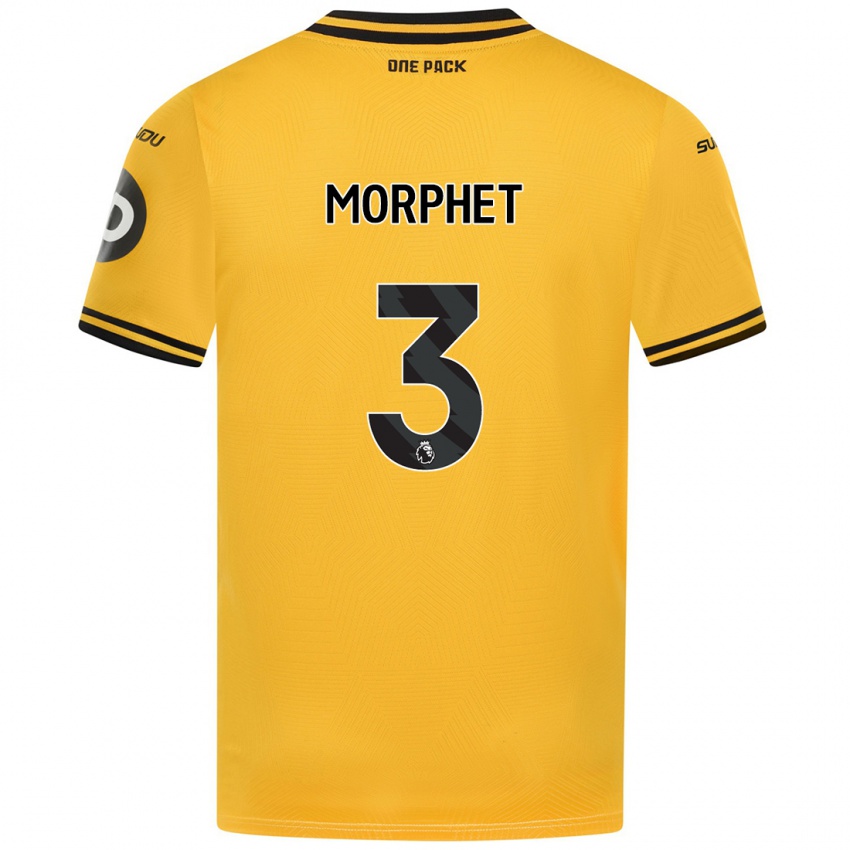 Niño Camiseta Anna Morphet #3 Amarillo 1ª Equipación 2024/25 La Camisa México