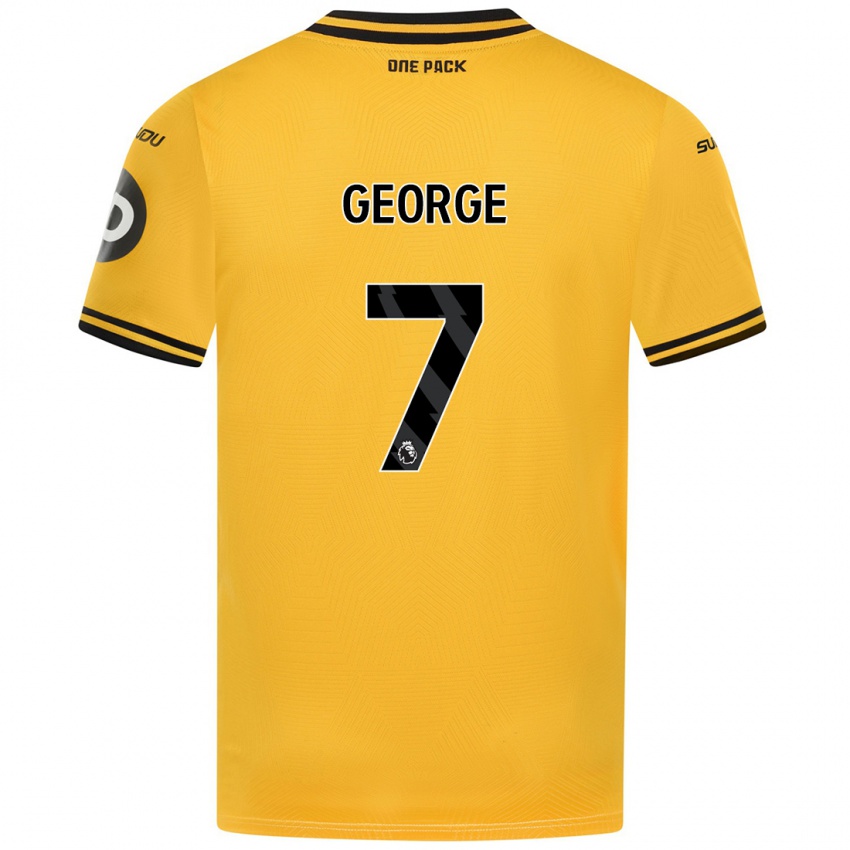 Niño Camiseta Tammi George #7 Amarillo 1ª Equipación 2024/25 La Camisa México