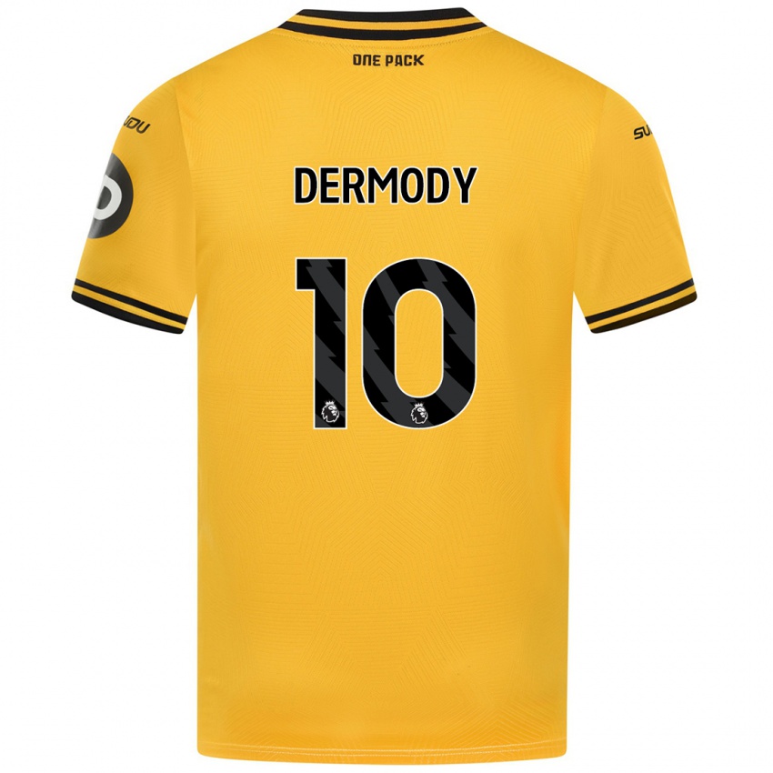 Niño Camiseta Helen Dermody #10 Amarillo 1ª Equipación 2024/25 La Camisa México