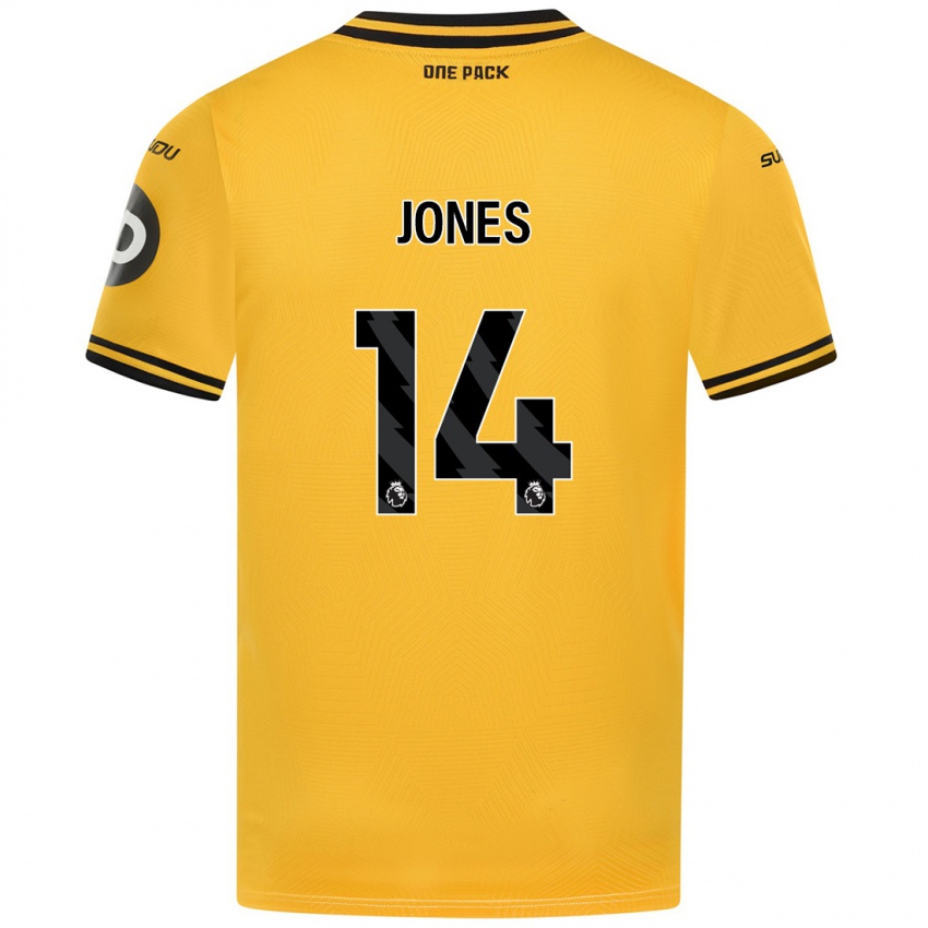 Niño Camiseta Meesha Dudley-Jones #14 Amarillo 1ª Equipación 2024/25 La Camisa México