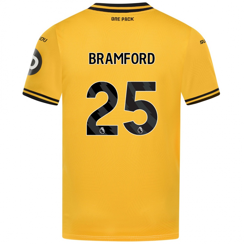 Niño Camiseta Sophie Bramford #25 Amarillo 1ª Equipación 2024/25 La Camisa México