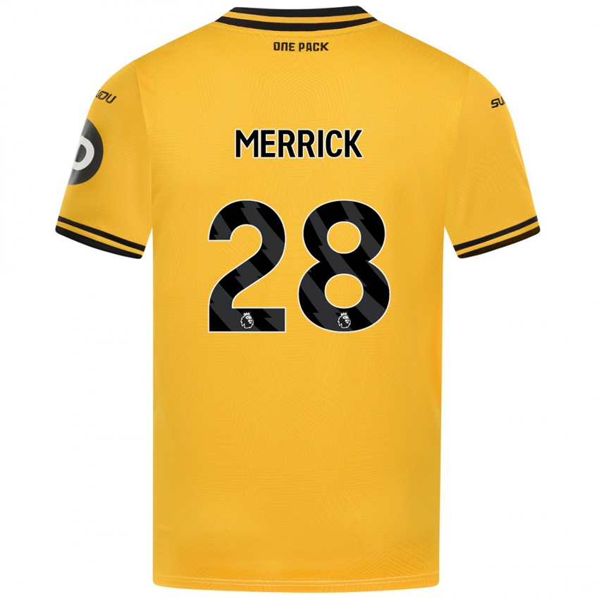 Niño Camiseta Beth Merrick #28 Amarillo 1ª Equipación 2024/25 La Camisa México