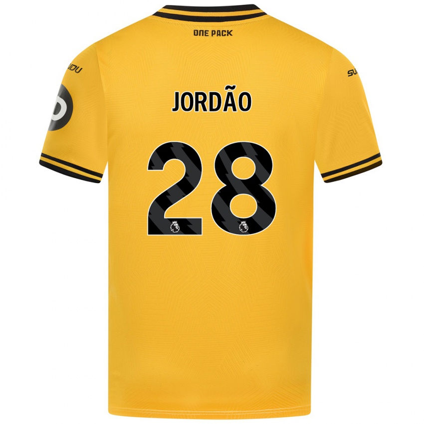 Niño Camiseta Bruno Jordao #28 Amarillo 1ª Equipación 2024/25 La Camisa México