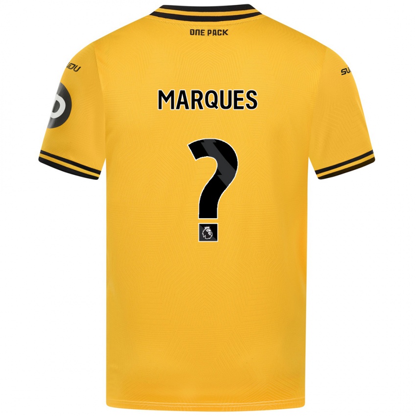 Niño Camiseta Christian Marques #0 Amarillo 1ª Equipación 2024/25 La Camisa México