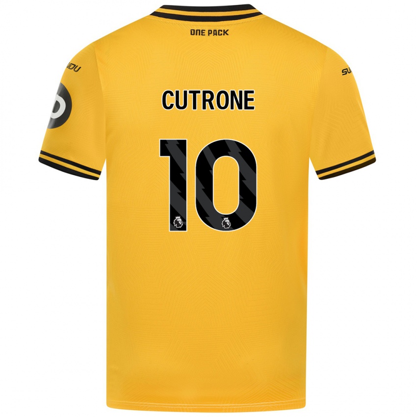 Niño Camiseta Patrick Cutrone #10 Amarillo 1ª Equipación 2024/25 La Camisa México