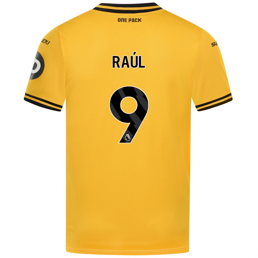 Niño Camiseta Raul Jimenez #9 Amarillo 1ª Equipación 2024/25 La Camisa México