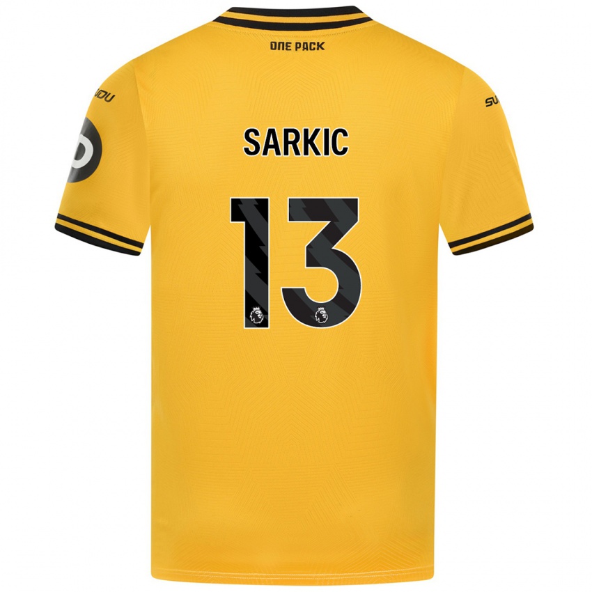 Niño Camiseta Matija Sarkic #13 Amarillo 1ª Equipación 2024/25 La Camisa México