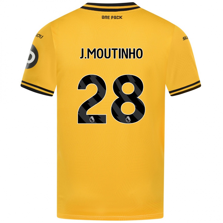 Niño Camiseta Joao Moutinho #28 Amarillo 1ª Equipación 2024/25 La Camisa México