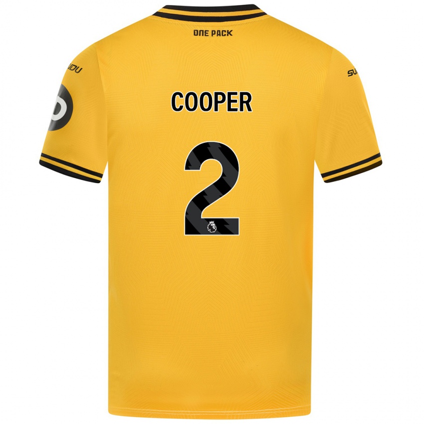 Niño Camiseta Laura Cooper #2 Amarillo 1ª Equipación 2024/25 La Camisa México