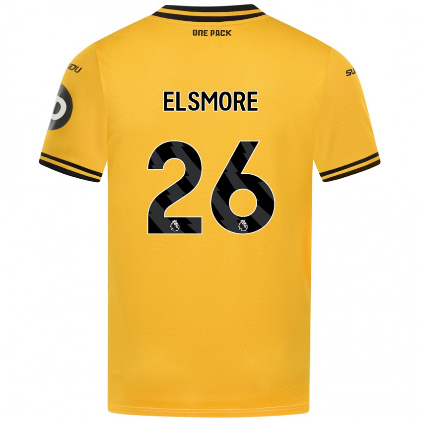 Niño Camiseta Ria Elsmore #26 Amarillo 1ª Equipación 2024/25 La Camisa México