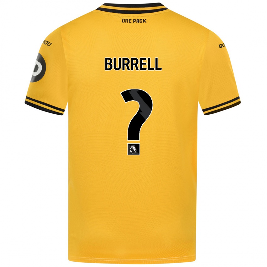 Niño Camiseta Ackeme Francis-Burrell #0 Amarillo 1ª Equipación 2024/25 La Camisa México