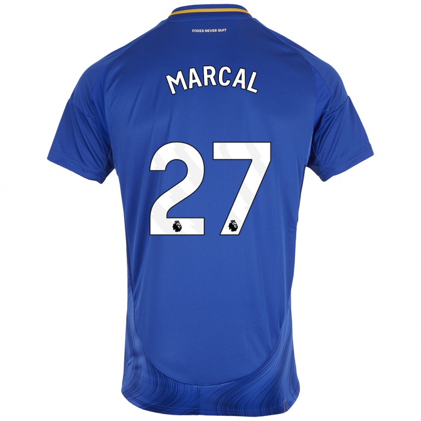 Niño Camiseta Wanya Marçal #27 Azul Blanco 1ª Equipación 2024/25 La Camisa México