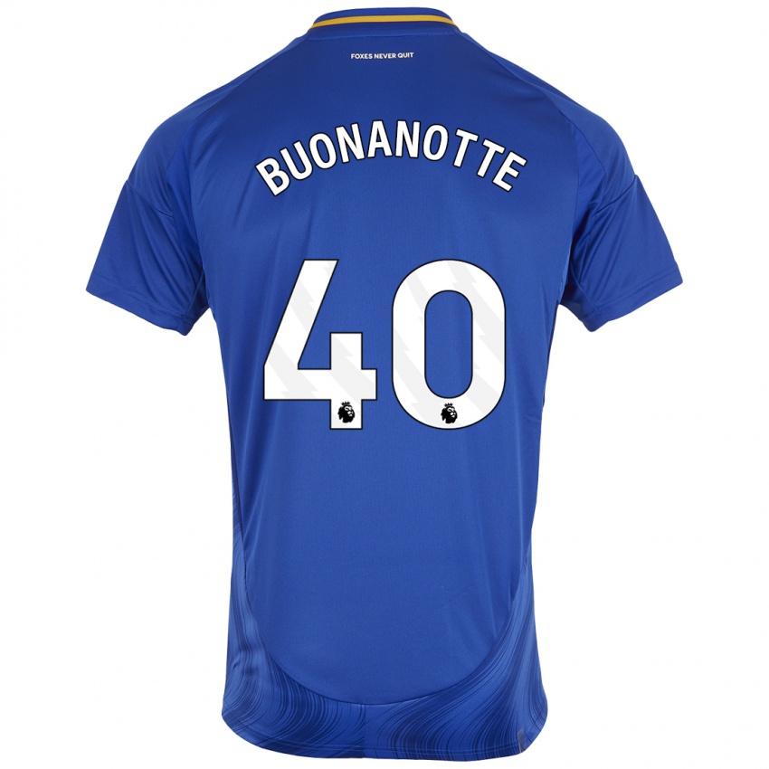 Niño Camiseta Facundo Buonanotte #40 Azul Blanco 1ª Equipación 2024/25 La Camisa México