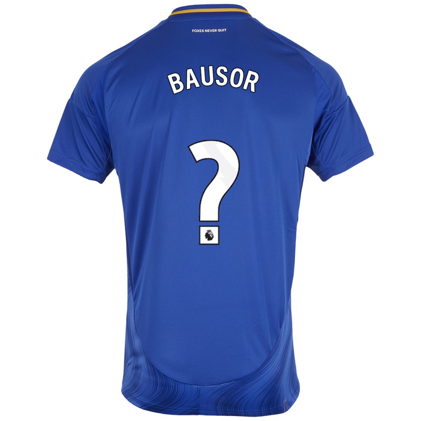 Niño Camiseta Stevie Bausor #0 Azul Blanco 1ª Equipación 2024/25 La Camisa México