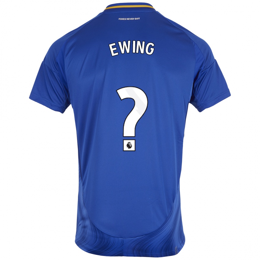 Niño Camiseta Oliver Ewing #0 Azul Blanco 1ª Equipación 2024/25 La Camisa México