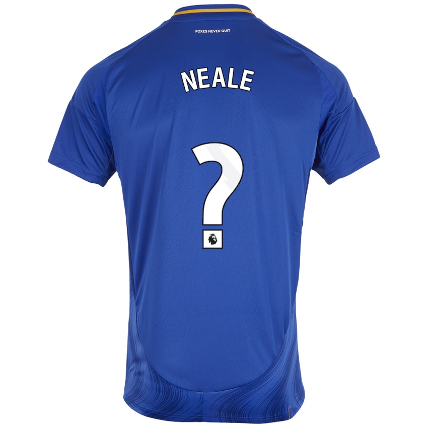 Niño Camiseta Tommy Neale #0 Azul Blanco 1ª Equipación 2024/25 La Camisa México