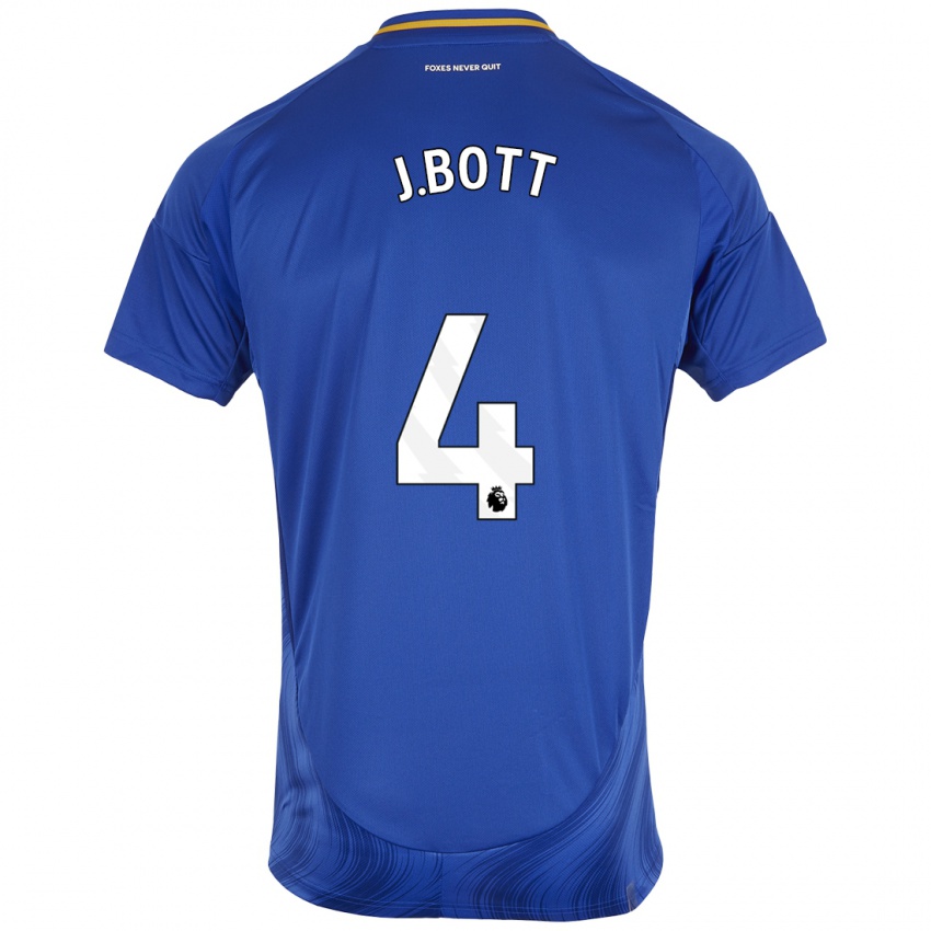 Niño Camiseta C. J. Bott #4 Azul Blanco 1ª Equipación 2024/25 La Camisa México