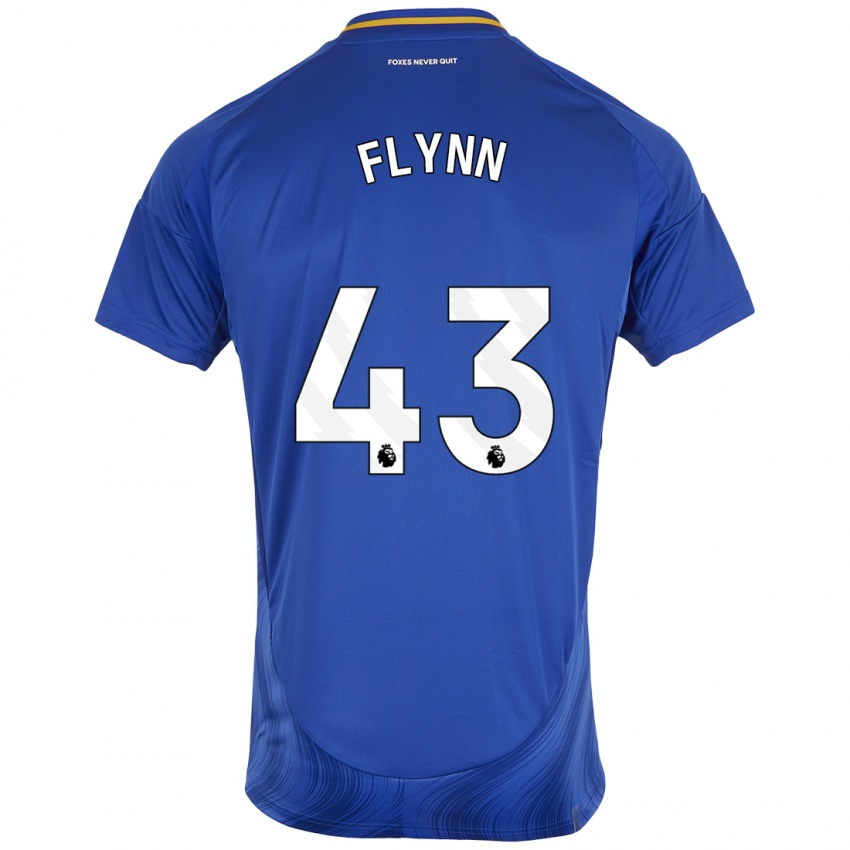 Niño Camiseta Shane Flynn #43 Azul Blanco 1ª Equipación 2024/25 La Camisa México