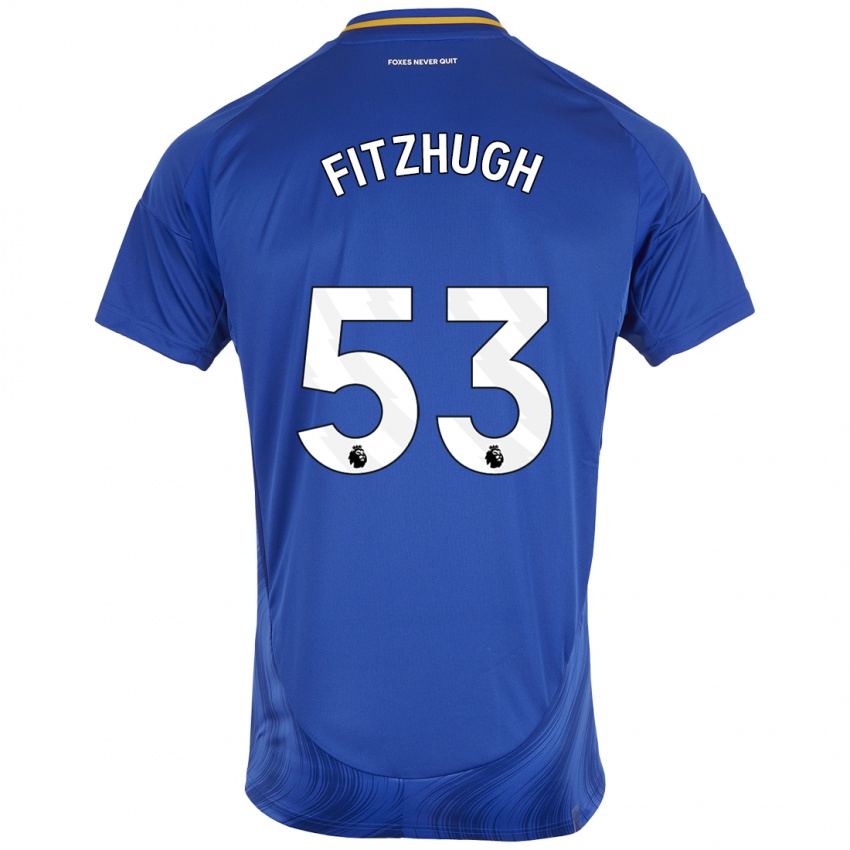 Niño Camiseta Ethan Fitzhugh #53 Azul Blanco 1ª Equipación 2024/25 La Camisa México