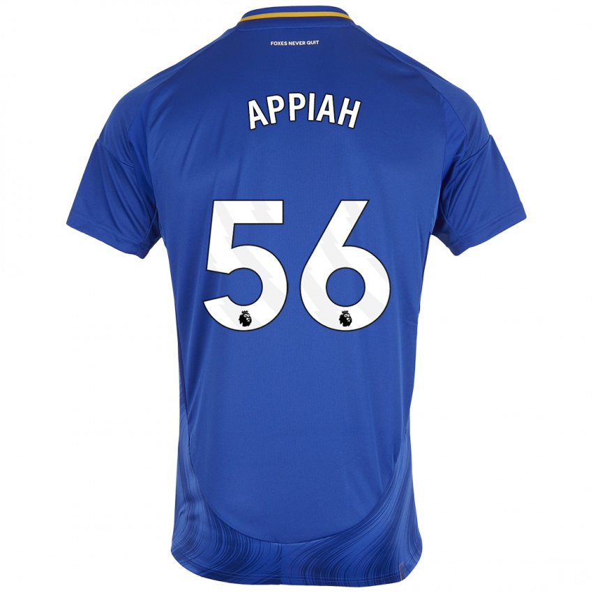 Niño Camiseta Paul Appiah #56 Azul Blanco 1ª Equipación 2024/25 La Camisa México