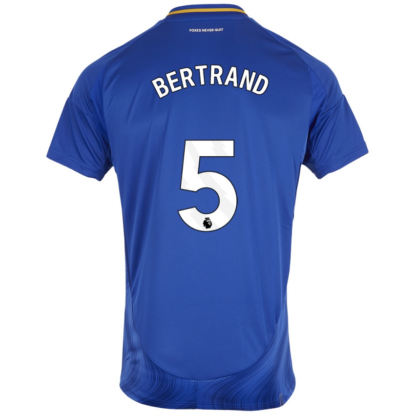 Niño Camiseta Ryan Bertrand #5 Azul Blanco 1ª Equipación 2024/25 La Camisa México