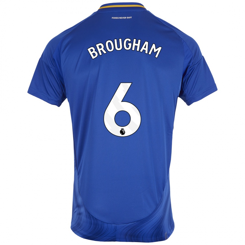 Niño Camiseta Georgia Brougham #6 Azul Blanco 1ª Equipación 2024/25 La Camisa México