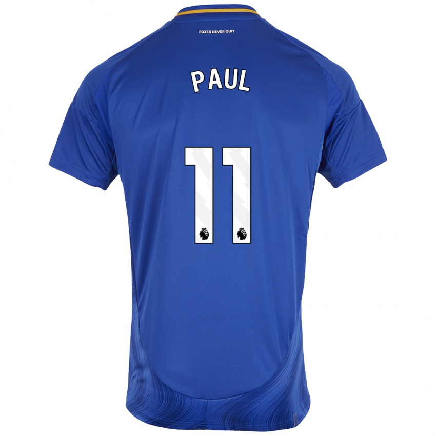 Niño Camiseta Lachante Paul #11 Azul Blanco 1ª Equipación 2024/25 La Camisa México