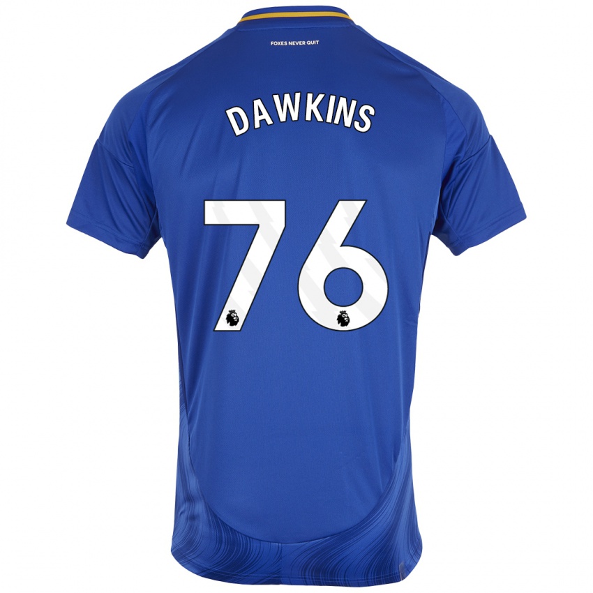 Niño Camiseta Kartell Dawkins #76 Azul Blanco 1ª Equipación 2024/25 La Camisa México