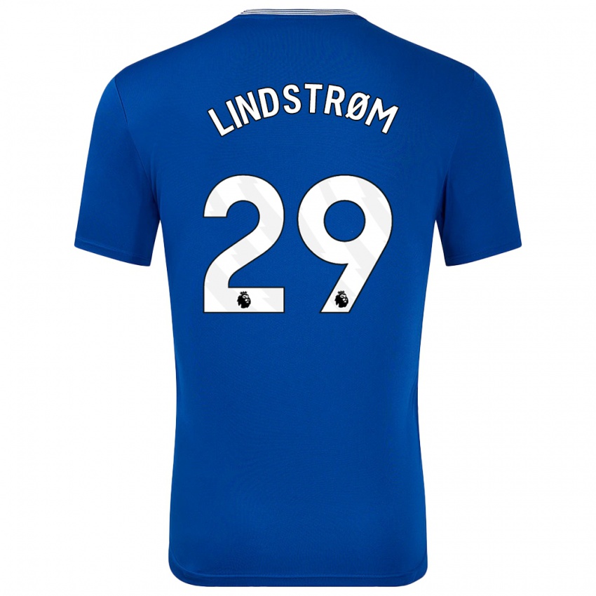 Niño Camiseta Jesper Lindstrøm #29 Azul Con 1ª Equipación 2024/25 La Camisa México