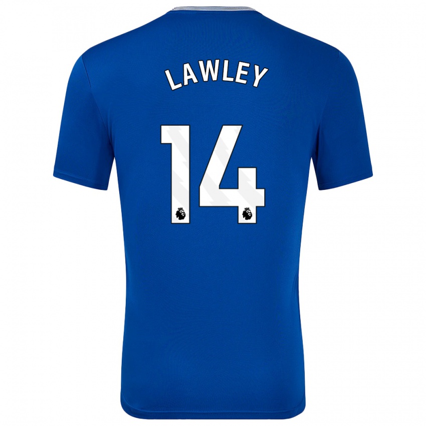 Niño Camiseta Melissa Lawley #14 Azul Con 1ª Equipación 2024/25 La Camisa México