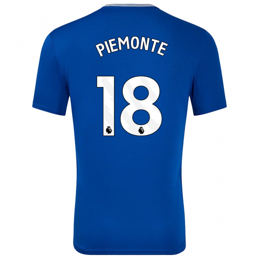 Niño Camiseta Martina Piemonte #18 Azul Con 1ª Equipación 2024/25 La Camisa México