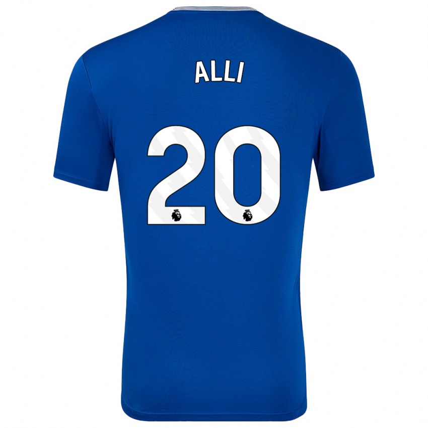 Niño Camiseta Dele Alli #20 Azul Con 1ª Equipación 2024/25 La Camisa México