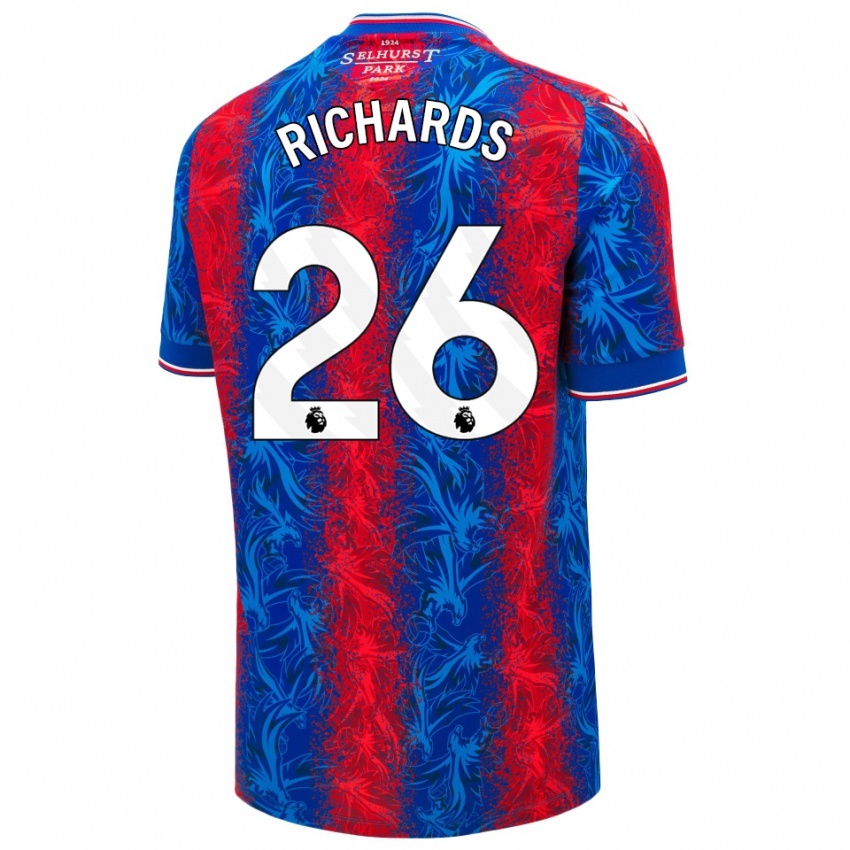 Niño Camiseta Chris Richards #26 Rayas Rojas Y Azules 1ª Equipación 2024/25 La Camisa México