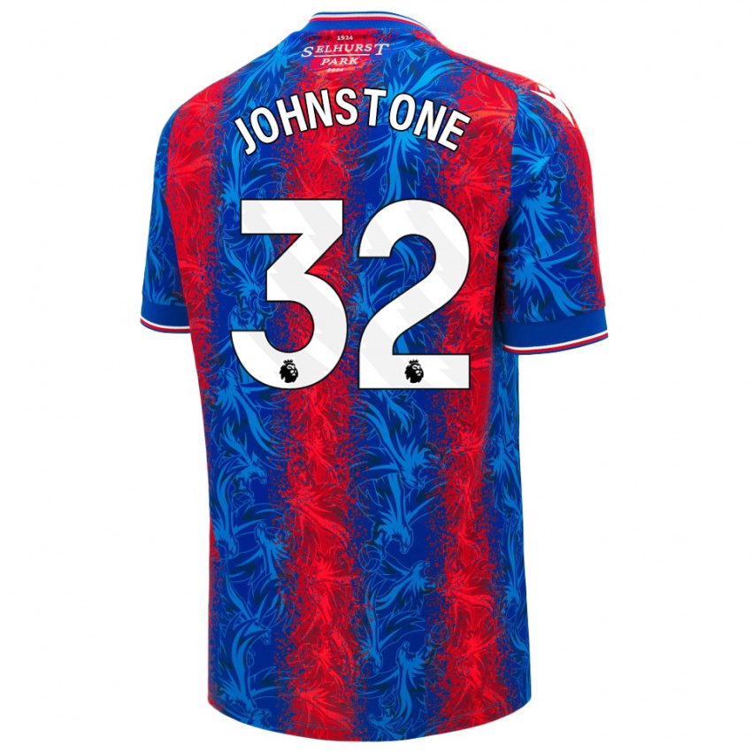 Niño Camiseta Sam Johnstone #32 Rayas Rojas Y Azules 1ª Equipación 2024/25 La Camisa México