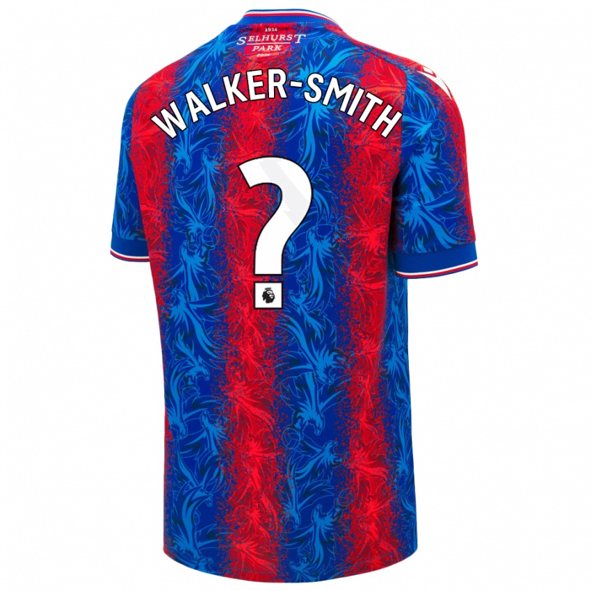 Niño Camiseta Charlie Walker-Smith #0 Rayas Rojas Y Azules 1ª Equipación 2024/25 La Camisa México