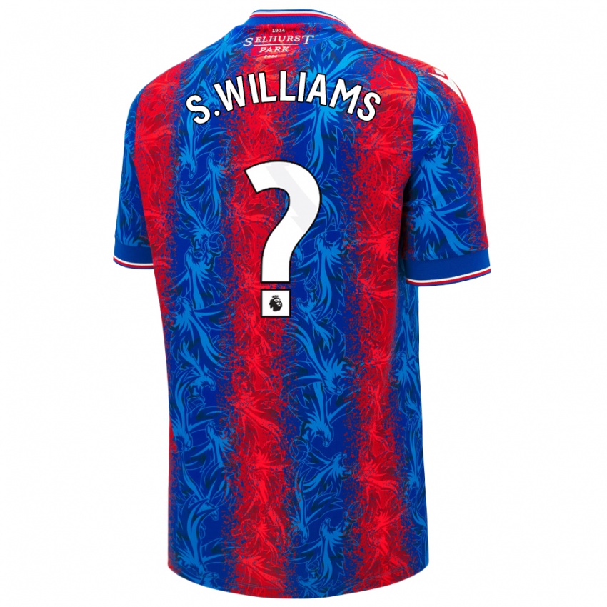 Niño Camiseta Seb Williams #0 Rayas Rojas Y Azules 1ª Equipación 2024/25 La Camisa México